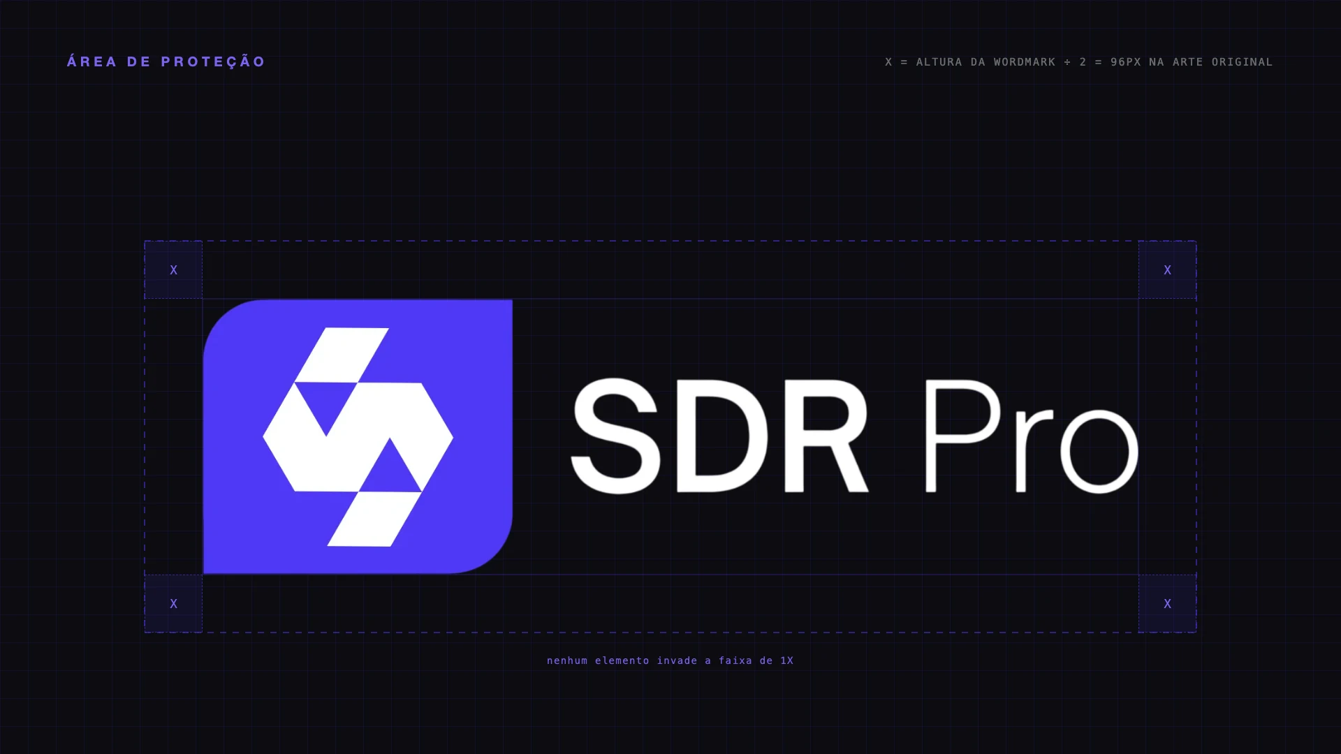 Área de proteção definida para a marca SDR Pro